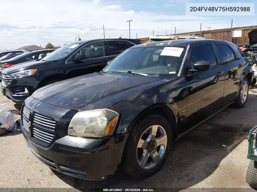2005 Dodge Magnum Se VIN: 2D4FV48V75H592988 Lot: 45138947