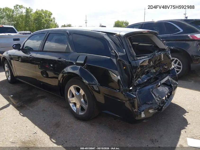 2005 Dodge Magnum Se VIN: 2D4FV48V75H592988 Lot: 45138947