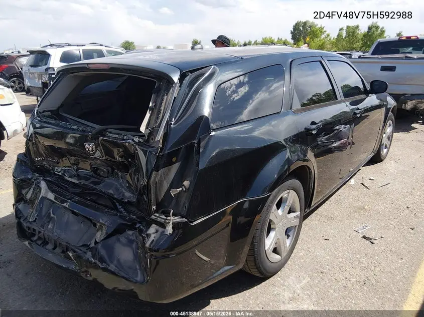 2005 Dodge Magnum Se VIN: 2D4FV48V75H592988 Lot: 45138947