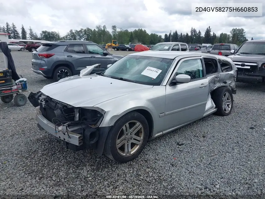 2005 Dodge Magnum Rt VIN: 2D4GV58275H660853 Lot: 45161396
