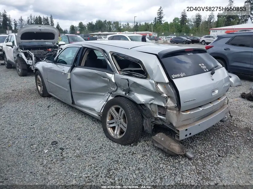 2005 Dodge Magnum Rt VIN: 2D4GV58275H660853 Lot: 45161396