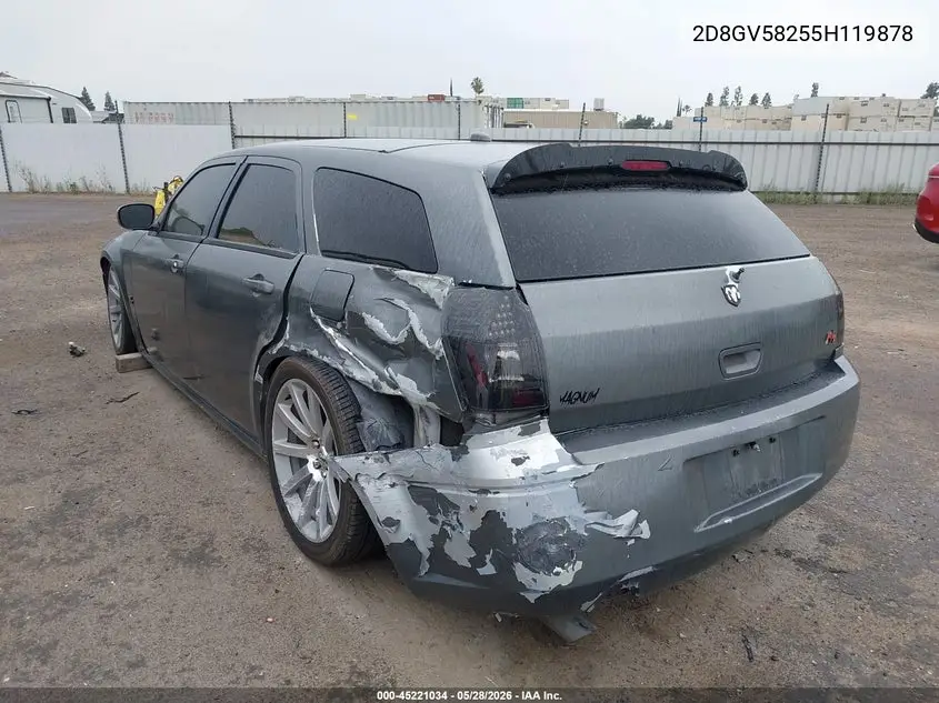 2005 Dodge Magnum Rt VIN: 2D8GV58255H119878 Lot: 45221034