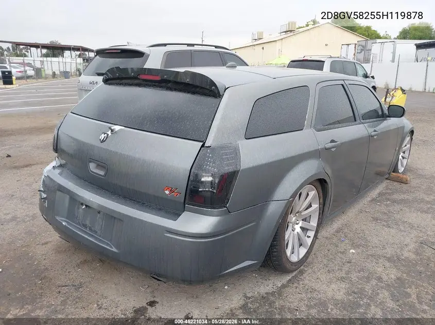2005 Dodge Magnum Rt VIN: 2D8GV58255H119878 Lot: 45221034