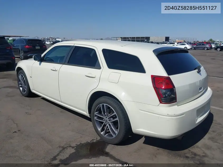 2005 Dodge Magnum Rt VIN: 2D4GZ58285H551127 Lot: 45235669