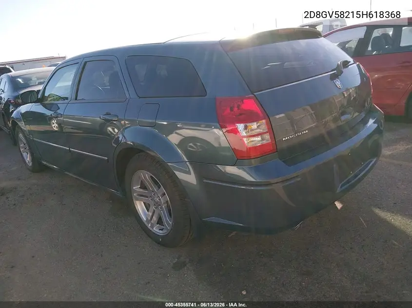 2005 Dodge Magnum Rt VIN: 2D8GV58215H618368 Lot: 45355741