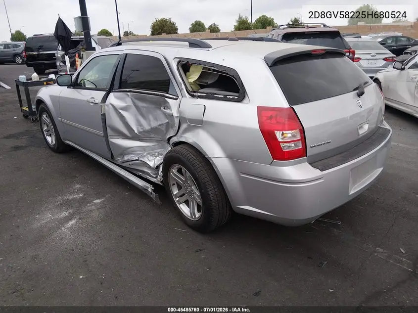2005 Dodge Magnum Rt VIN: 2D8GV58225H680524 Lot: 45485760