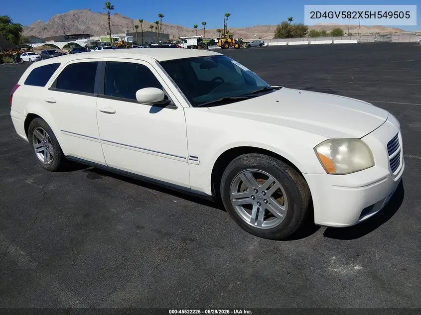 2005 Dodge Magnum Rt VIN: 2D4GV582X5H549505 Lot: 45522226