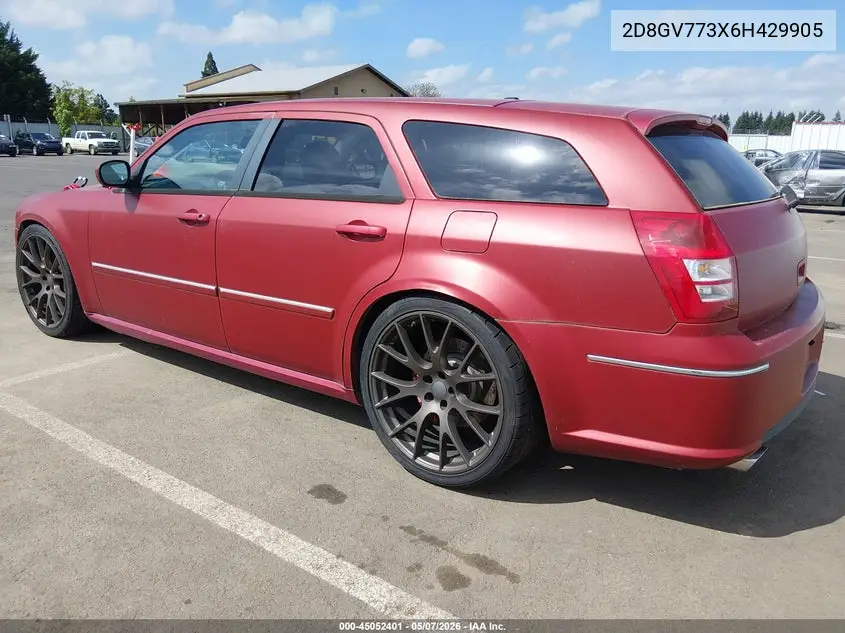 2006 Dodge Magnum Srt8 VIN: 2D8GV773X6H429905 Lot: 45052401