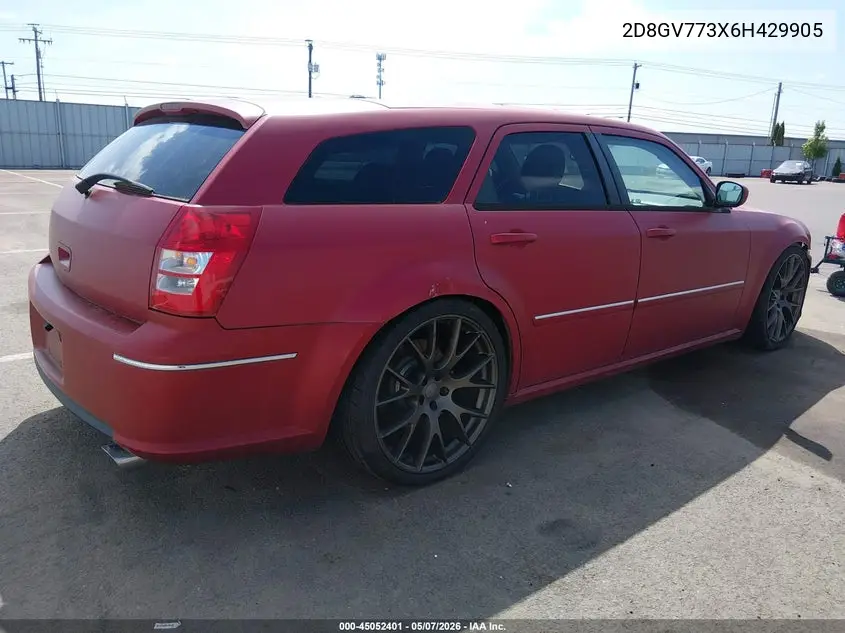 2006 Dodge Magnum Srt8 VIN: 2D8GV773X6H429905 Lot: 45052401