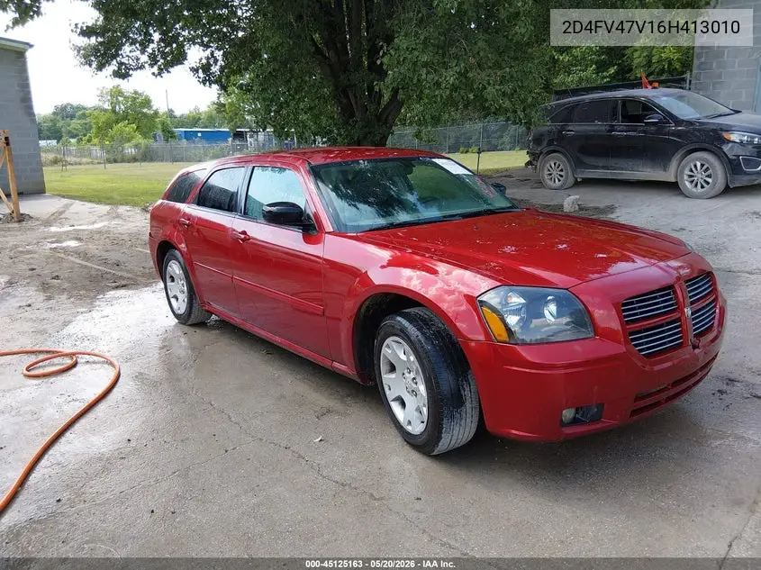 2006 Dodge Magnum VIN: 2D4FV47V16H413010 Lot: 45125163