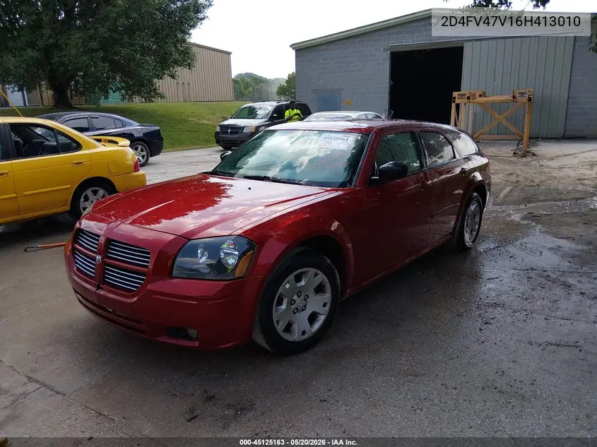 2006 Dodge Magnum VIN: 2D4FV47V16H413010 Lot: 45125163