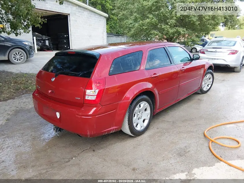 2006 Dodge Magnum VIN: 2D4FV47V16H413010 Lot: 45125163