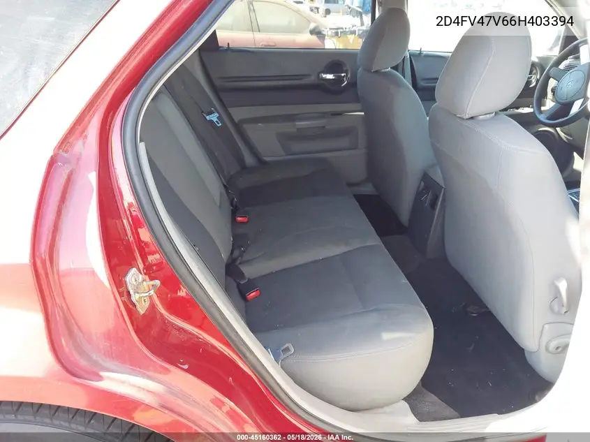 2006 Dodge Magnum VIN: 2D4FV47V66H403394 Lot: 45160362