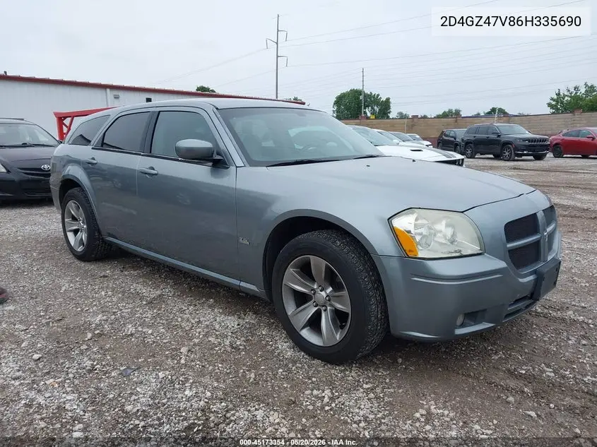 2006 Dodge Magnum Sxt VIN: 2D4GZ47V86H335690 Lot: 45173354
