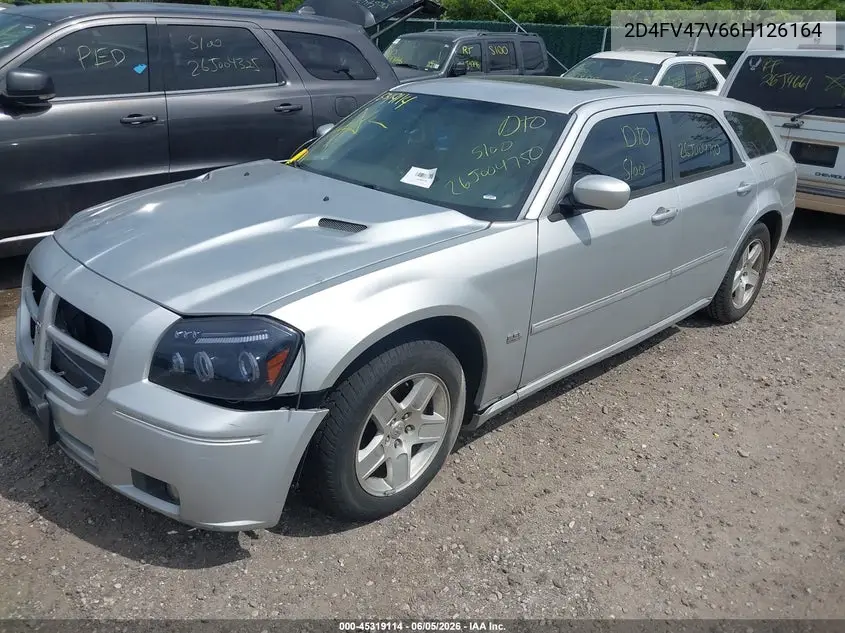 2006 Dodge Magnum VIN: 2D4FV47V66H126164 Lot: 45319114