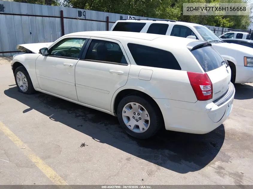 2006 Dodge Magnum VIN: 2D4FV47TX6H156668 Lot: 45427998