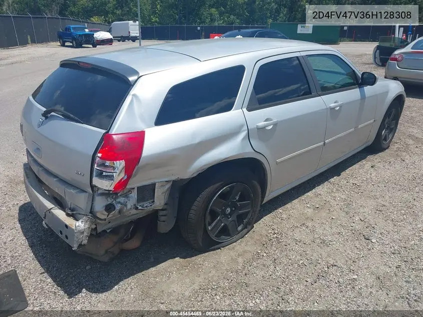 2006 Dodge Magnum VIN: 2D4FV47V36H128308 Lot: 45454469