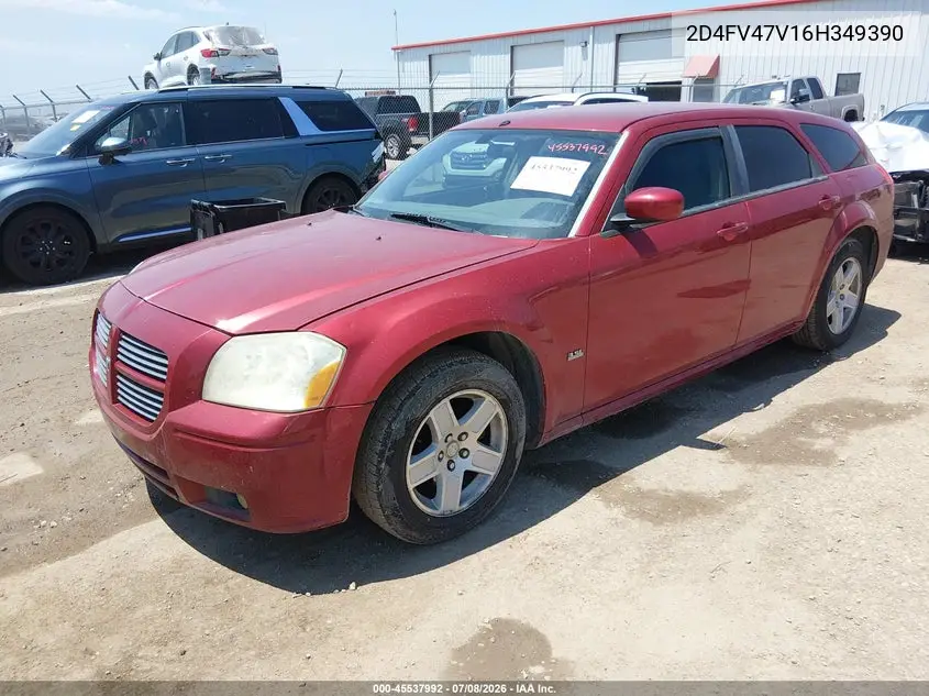 2006 Dodge Magnum VIN: 2D4FV47V16H349390 Lot: 45537992