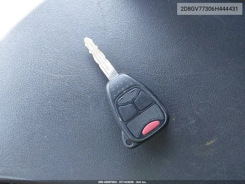2006 Dodge Magnum Srt8 VIN: 2D8GV77306H444431 Lot: 45597002