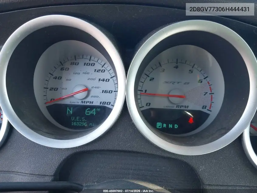 2006 Dodge Magnum Srt8 VIN: 2D8GV77306H444431 Lot: 45597002