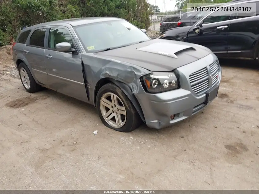 2006 Dodge Magnum Rt VIN: 2D4GZ57226H348107 Lot: 45621307