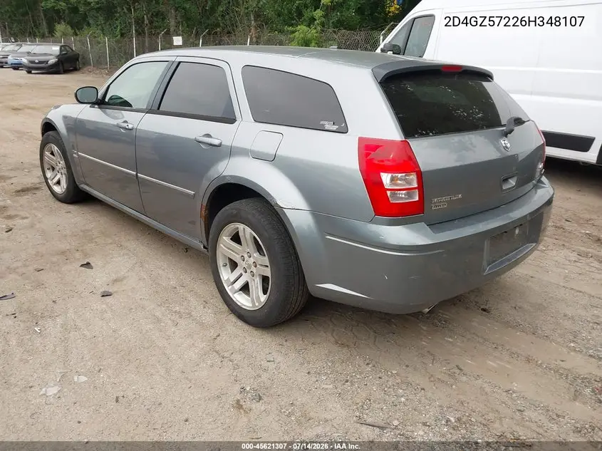 2006 Dodge Magnum Rt VIN: 2D4GZ57226H348107 Lot: 45621307