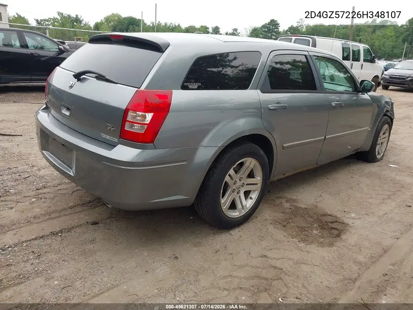 2006 Dodge Magnum Rt VIN: 2D4GZ57226H348107 Lot: 45621307