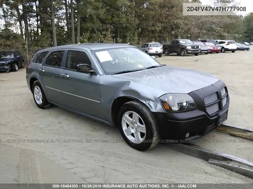 2007 Dodge Magnum Sxt VIN: 2D4FV47V47H777908 Lot: 18484305