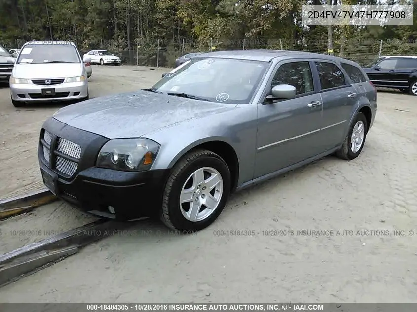 2007 Dodge Magnum Sxt VIN: 2D4FV47V47H777908 Lot: 18484305