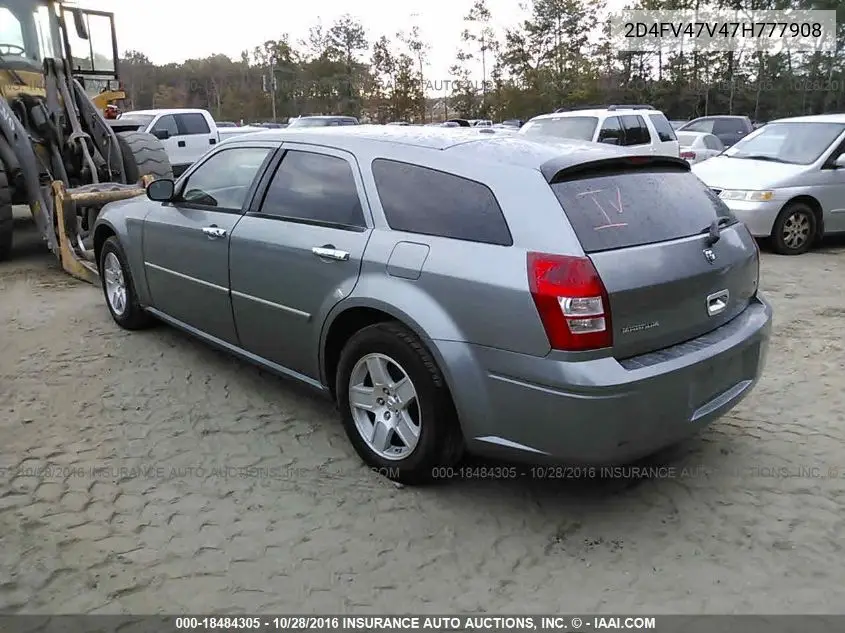 2007 Dodge Magnum Sxt VIN: 2D4FV47V47H777908 Lot: 18484305
