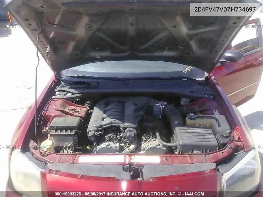2007 Dodge Magnum Sxt VIN: 2D4FV47V07H734697 Lot: 19993225