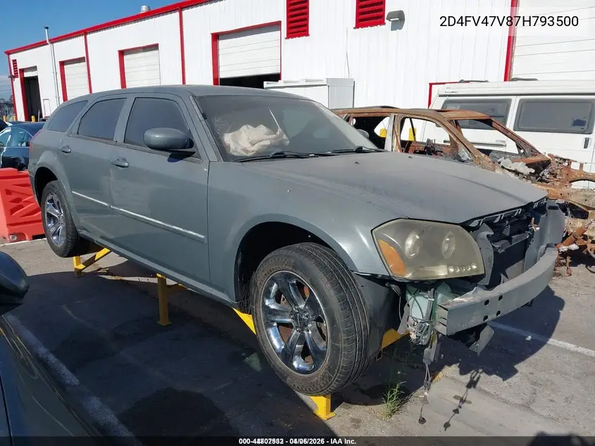 2007 Dodge Magnum VIN: 2D4FV47V87H793500 Lot: 44807532