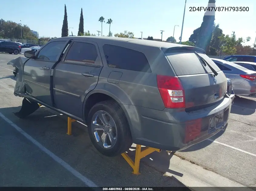 2007 Dodge Magnum VIN: 2D4FV47V87H793500 Lot: 44807532