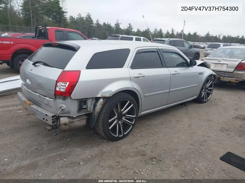 2007 Dodge Magnum VIN: 2D4FV47V37H754300 Lot: 44928736