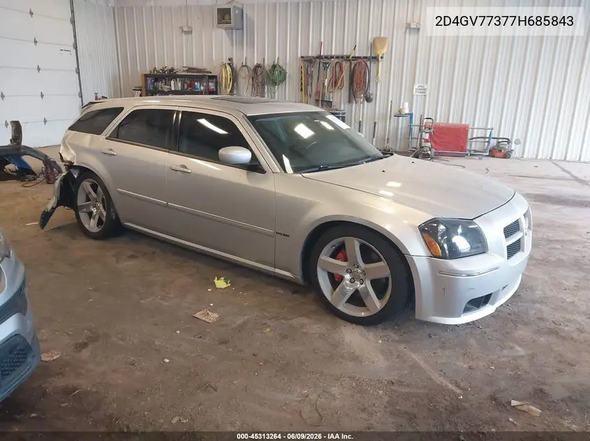 2007 Dodge Magnum Srt8 VIN: 2D4GV77377H685843 Lot: 45313264