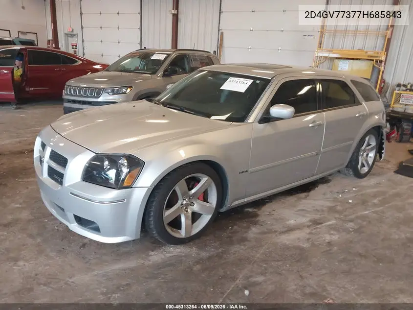 2007 Dodge Magnum Srt8 VIN: 2D4GV77377H685843 Lot: 45313264