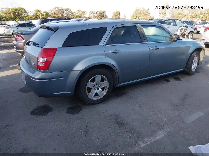 2007 Dodge Magnum VIN: 2D4FV47V57H793499 Lot: 45439424