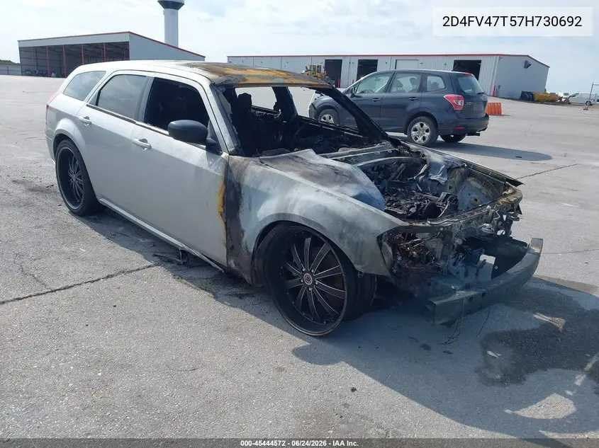 2007 Dodge Magnum VIN: 2D4FV47T57H730692 Lot: 45444572