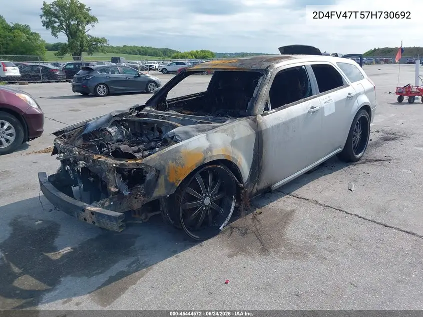 2007 Dodge Magnum VIN: 2D4FV47T57H730692 Lot: 45444572