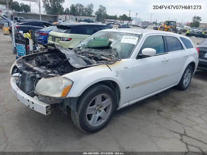 2007 Dodge Magnum VIN: 2D4FV47V07H681273 Lot: 45615295