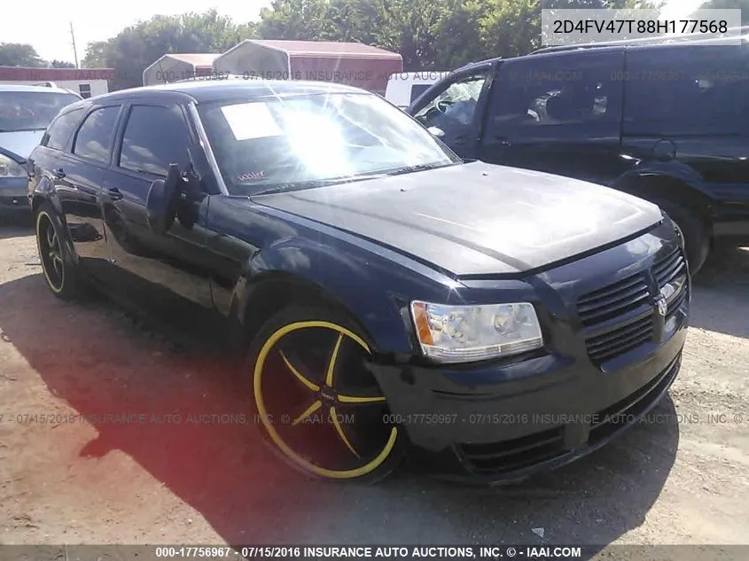 2008 Dodge Magnum VIN: 2D4FV47T88H177568 Lot: 17756967