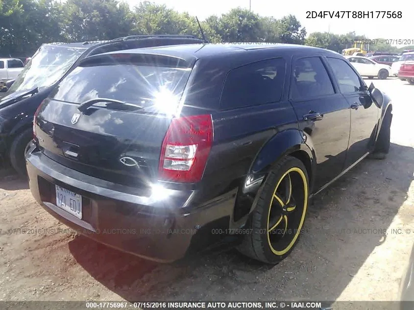 2008 Dodge Magnum VIN: 2D4FV47T88H177568 Lot: 17756967
