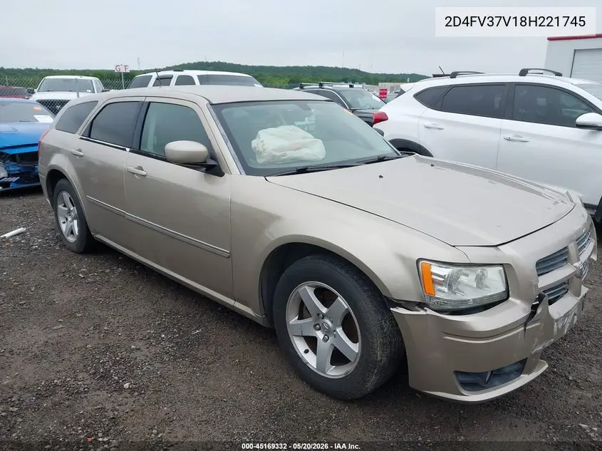 2008 Dodge Magnum Sxt VIN: 2D4FV37V18H221745 Lot: 45169332