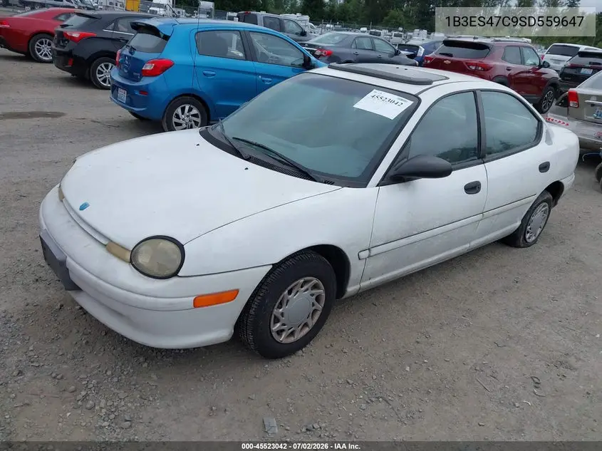1995 Dodge Neon Highline VIN: 1B3ES47C9SD559647 Lot: 45523042