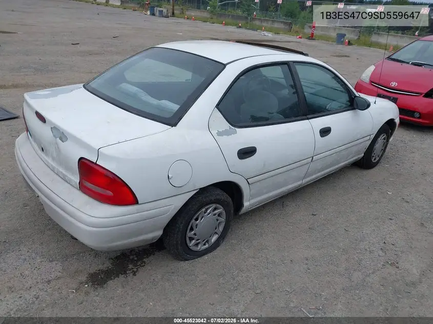 1995 Dodge Neon Highline VIN: 1B3ES47C9SD559647 Lot: 45523042