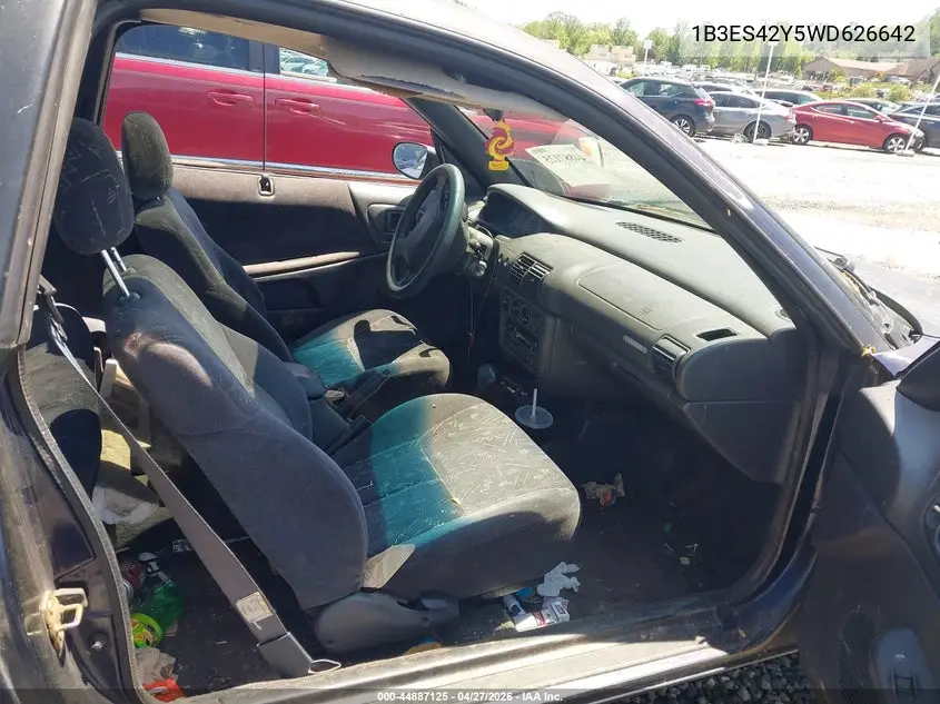 1998 Dodge Neon Competition/Highline VIN: 1B3ES42Y5WD626642 Lot: 44887125