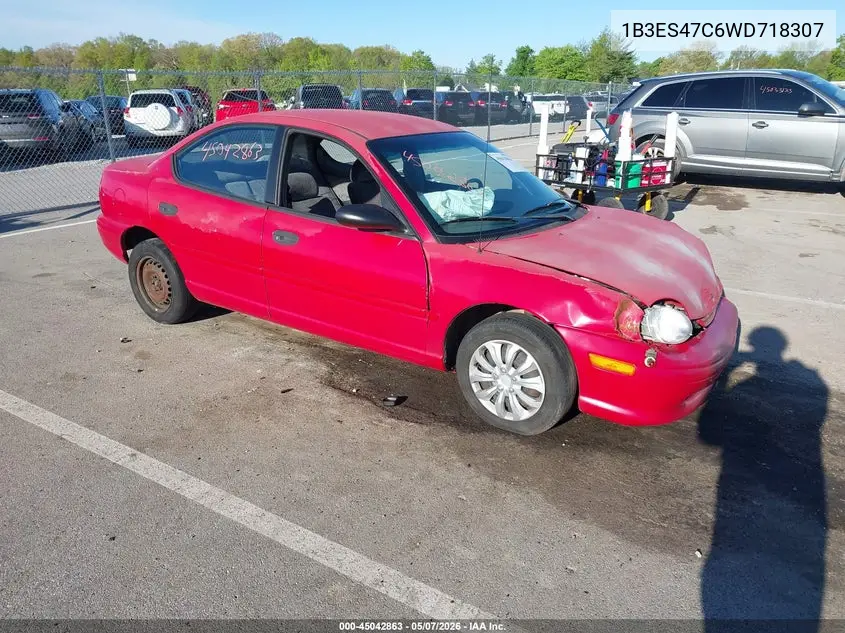 1998 Dodge Neon Competition/Highline VIN: 1B3ES47C6WD718307 Lot: 45042863
