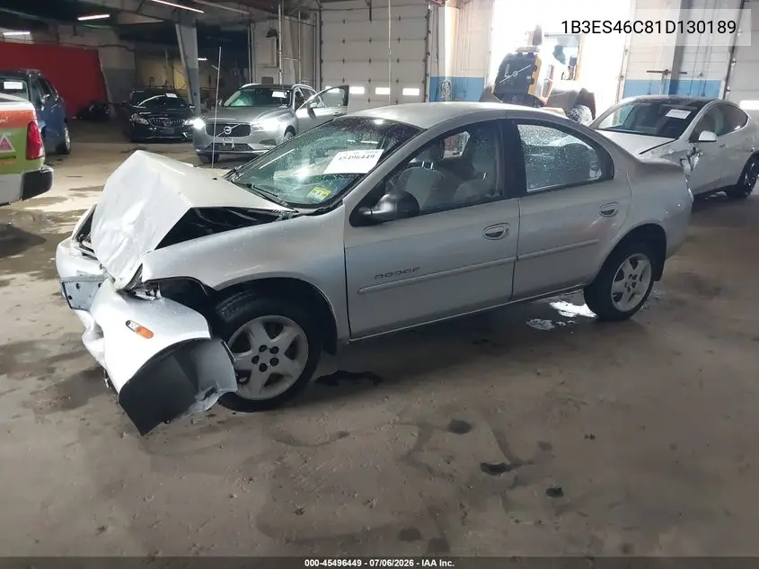 2001 Dodge Neon Se VIN: 1B3ES46C81D130189 Lot: 45496449