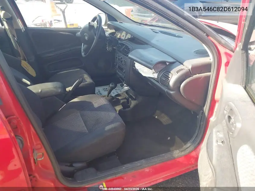 2002 Dodge Neon Se VIN: 1B3AS46C82D612094 Lot: 44940860