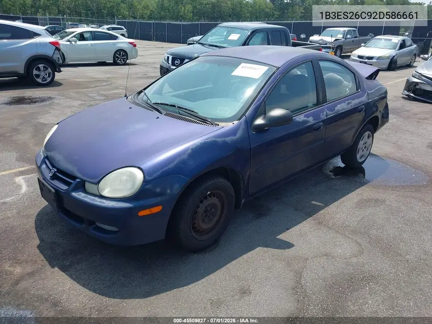 2002 Dodge Neon VIN: 1B3ES26C92D586661 Lot: 45509827